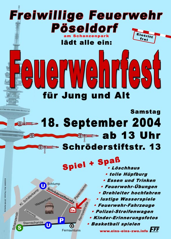 Plakat Kinder und Sommerfest