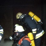 Der Löschangriff kann beginnen...