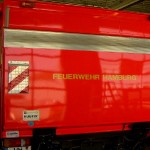 Heckansicht m. geschlossener Ladebordwand