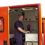 Die eigenen Kräfte hatten zur Sicherheit einen RTW dabei.