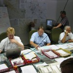 Die FEL (Feuerwehr Einsatz Leitung)  Von hier aus wird alles geplant, koordiniert, und alarmiert.