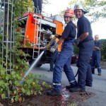 Michael Ruschmeyer mit Jugendfeuerwehrfrau Rowena Singhoff<br>© FF Pöseldorf