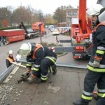 Seile wurden eingefädelt