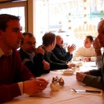 auch in der nahe liegenden Pizzeria wurde in lockerer Atmosphäre weiterdiskutiert
