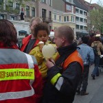 Dieses kleine Mädchen hatte auf dem großen Fest ihre Eltern verloren. <br>© FF Pöseldorf<br>
