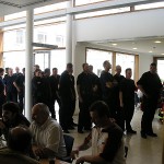 Abschliessend gab es für alle beteiligten Kräfte ein Mittagessen.<br>Bild: Jahnke - FF Boberg