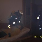 Personenrettung mit Krankenhausbett