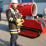 Das Fahrzeug wird zum Übungsplatz der LFS gefahren. Foto: Sascha Häfele