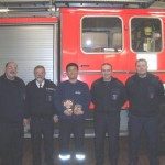 Abschiedsfoto! Dirk Ulrich, Burkhard Neumann, Zjo Hionkook, Dirk Sonnenberg und Heiko Müller (v. l. n. r.)