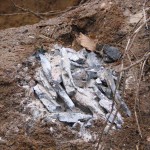 Hier nochmal kleine Überreste der Granate