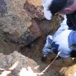 Der eingebaute Aufschlagzünder am Heck der MC500.