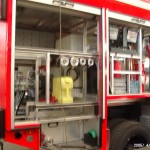 Beladung rechtsseitig, im mittleren Fach ist der Beleuchtungssatz erkennbar.