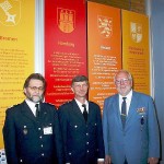 Hermann Jonas (LBF) und Erich Bönnen (LBFG) in Begleitung des Stellvertretenden Bundesvorsitzenden der THW - Helfervereinigung Bernd Balzer