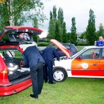 ... aber zuvor wurde das Fahrzeug durch die tatkräftige Hilfe der Schleswig-Holsteiner Kameraden flott gemacht.