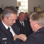 Auszeichnung von Thomas Sahling durch Bereichsführer Werner Burmester