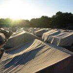 Erste Sonnenstrahlen um 06:00 Uhr morgens