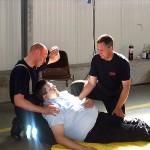 Abnahmeprüfung: Versorgung einer Person mit Herzinfarkt