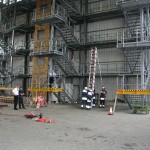 Vornahme der Schiebleiter