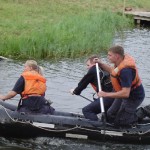 Auf dem Weg zur Rutsche: Das Team aus Curslack.