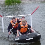 Fast geschafft. Das Curslacker Boot auf der Rückfahrt.
