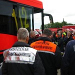 Führungskräfte der BF und FF Hamburg bei der Besprechung