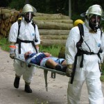 Rettung mit der Trage