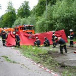 ... und für die Verletzten-Sichtung benutzt.