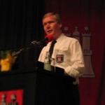 LBF-Vertreter Werner Burmester führte durch die Tagesordnung der Jahreshauptversammlung (©Björn Wendt)