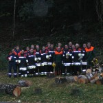 Einige Kameraden der FF-Eißendorf nach 12 Stunden arbeit.