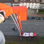 Blick nach unten aus 46m Höhe.