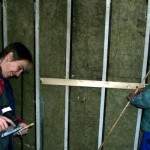 Die Tischlerinnen beim Innenausbau