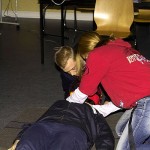 Der Helm vorsichtig abgenommen ...