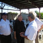 R. Paulsen (JF Hamburg), Dr. Steidinger (Projektleiter in León), deutscher Botschafter in Nicaragua