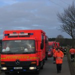 Auffahren der Kräfte kurz hinter Dannenberg (Foto: B.Wendt)