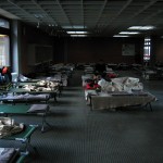 Die nächtliche Unterkunft der Hamburger Kräfte in der Realschule Dannenberg (Foto: B.Wendt)