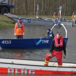 Sandsacktransport war im Bereich Dannenberg nur noch über den Wasser- oder Luftweg möglich (Foto: B.Wendt)