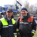 Hermann Jonas und Deichfachberater Thomas Schwarz