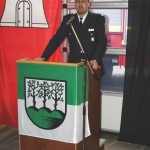 Stefan Pflüger, Wehrführer FF Bergedorf, führte durch die Veranstaltung.<br>Foto: © Peter Becker