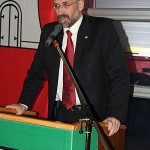 Der Bezirksamtsleiter Bergedorf, Dr. Christoph Krupp, lobte in seiner Rede die sehr gute Zusammenarbeit.<br>Foto: © Peter Becker
