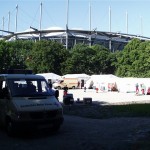 Behandlungsplatz Arena Hamburg. [TS]
