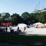 Behandlungsplatz Arena Hamburg. [TS]