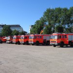 Bereitstellungsraum auf dem Heiligengeistfeld.  [DB]