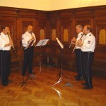 Auch im Saal spielte das Polizeiorchester Hamburg.