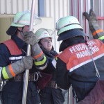 Schiebleiter = Teamarbeit.