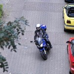 Eine Ansicht aus 30m Höhe: Dieter fährt zum 367sten Mal die aufregende, landschaftlich hübsch gelegene Strecke