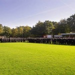 Alle zu verpflichtenden Anwärter und Anwärterinnen sind angetreten