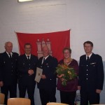 Von links: WF Heino Goes, BERF-Vierlande Torsten Altenburg, Bernd Kahl, Regina Kahl, WF/V Bernd Rieck. ©L. Rieck