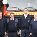 von Links: BERF Peter Röhe,WF jetzt AD Erhard Haack, WF Martin Meyer, WFV Jens Aders