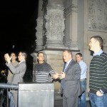 Auf dem Rathausbalkon zum Rathausmarkt