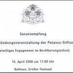 Die Einladung zum Senatsempfang